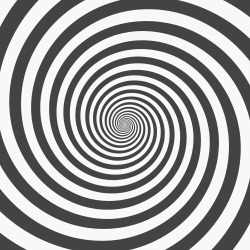 Hypnotic spiral background Royalty Free Vector Image