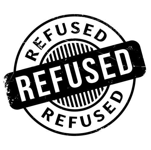 Refused rubber stamp – Royalty-Free Vector | VectorStock