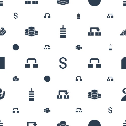 stack icons pattern seamless white background vector image