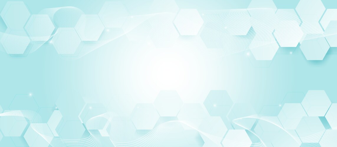 Abstract hexagonal technology background vector image