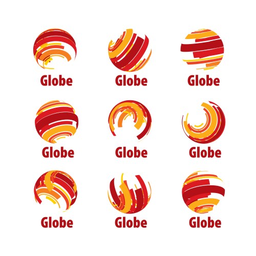 Logo globe vector image