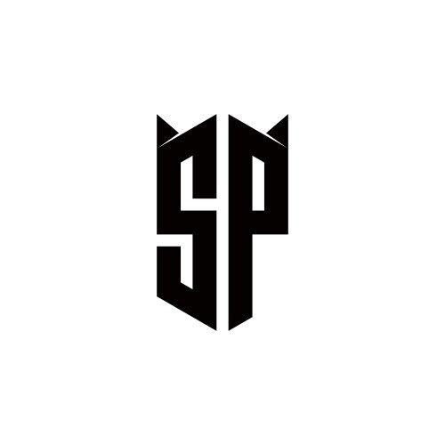 Logo Monogram with Emblem Shield Shape Design S Vector Images (over 3,100)