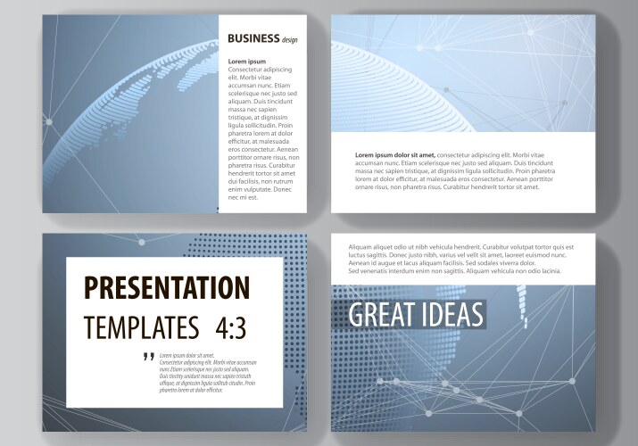 Abstract Global Network Slides vector image
