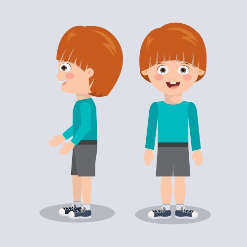 Boy character design Royalty Free Vector Image