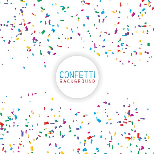 Confetti background vector image