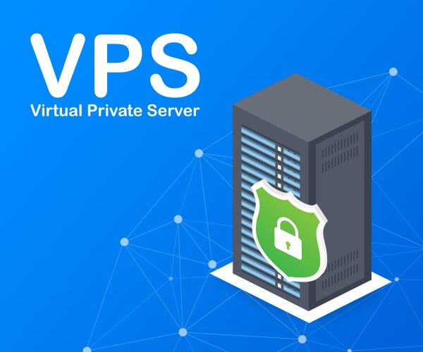 vps virtual private server web hosting services vector