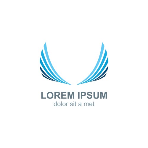 Bird flying icon logo Royalty Free Vector Image