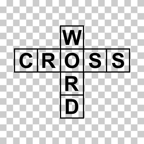 crossword concept icon cross word graphic symbol vector image