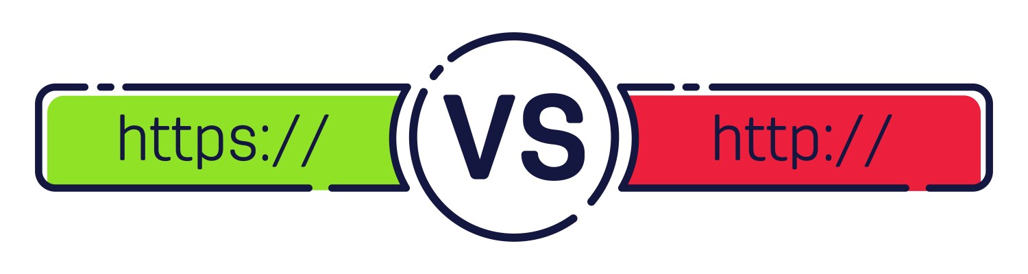 Secure Web Connection Protocol vektorbild