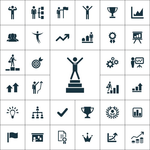 success icons universal set for web and ui vector image