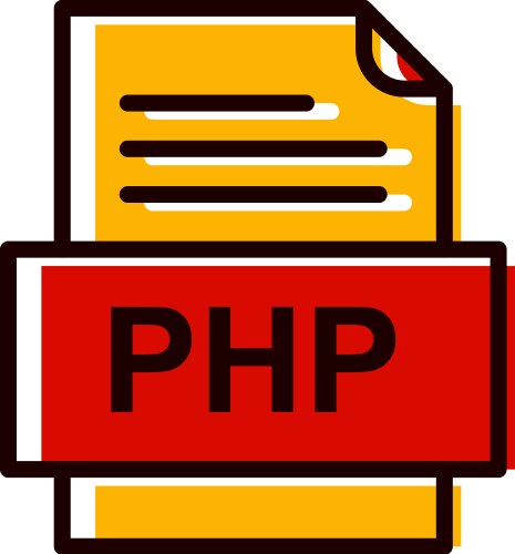 Php file document icon vector image