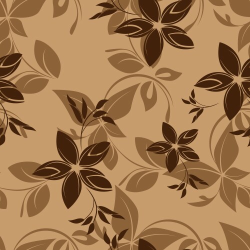 seamless flowers pattern vector image