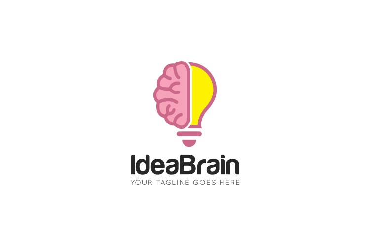 Puzzle brain logo icon Royalty Free Vector Image
