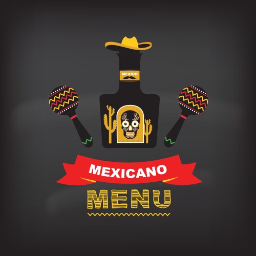 Menu mexican design Royalty Free Vector Image - VectorStock