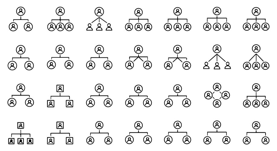 Organizational Chart Types – Royalty-Free Vector | VectorStock