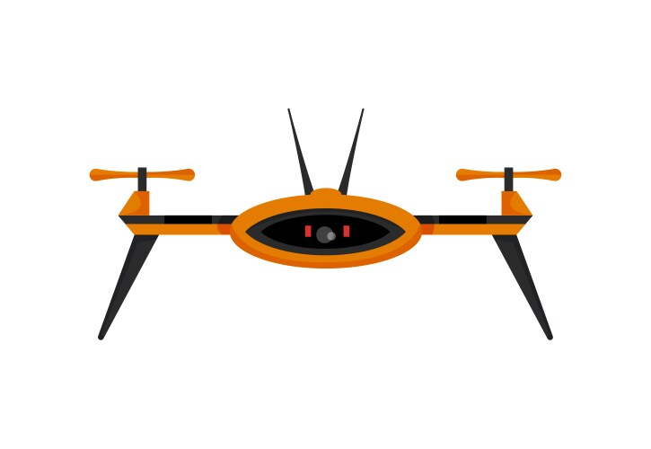 Drone air hovering aerial vehicle vector image