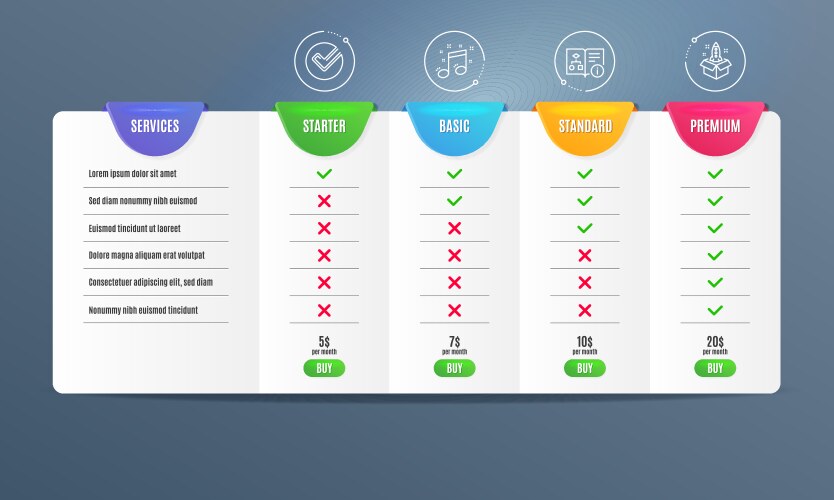 Verify technical algorithm and musical note icons vector image