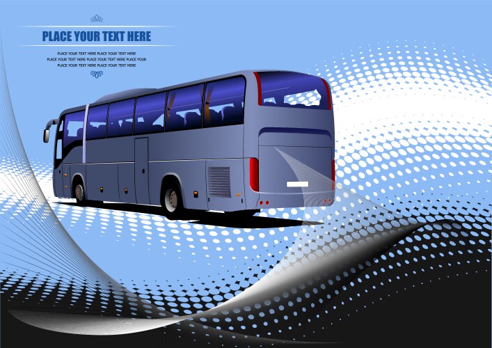Bus background Royalty Free Vector Image - VectorStock