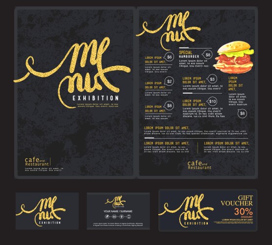 Coffee shop menu design template Royalty Free Vector Image