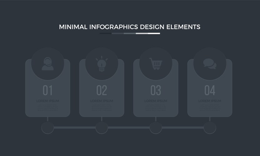 Business data visualization time line process Vector Image