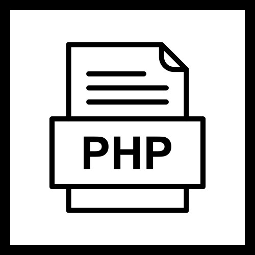 Php file document icon vector image