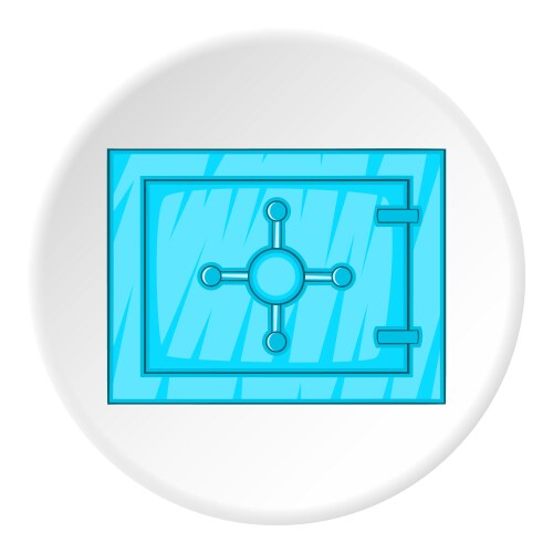 Safe icon cartoon style Royalty Free Vector Image