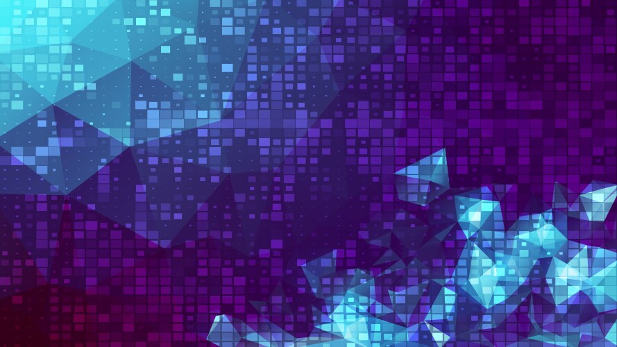 Abstract polygon background square pattern vector image