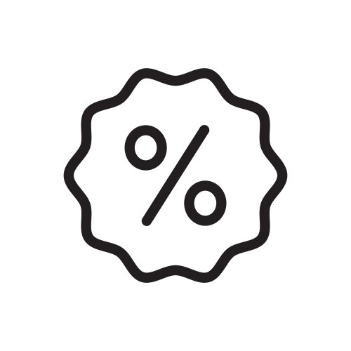 Decrease graph down chart icon isolated flat Vector Image
