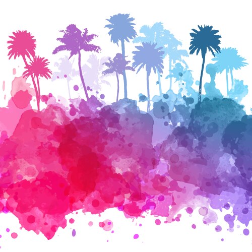 Palm trees Royalty Free Vector Image - VectorStock