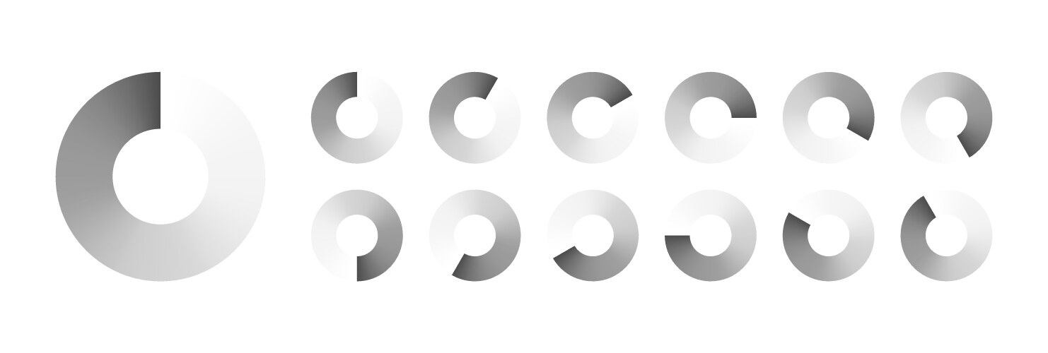 Circular loading buffering icons vektorbild