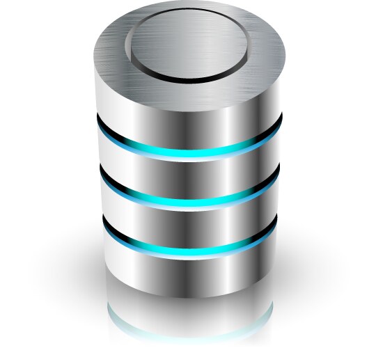 Database Icons Set Royalty Free Vector Image - VectorStock
