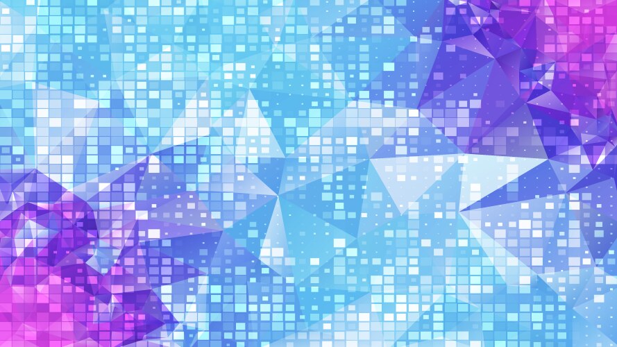 Abstract polygon background square pattern vector image