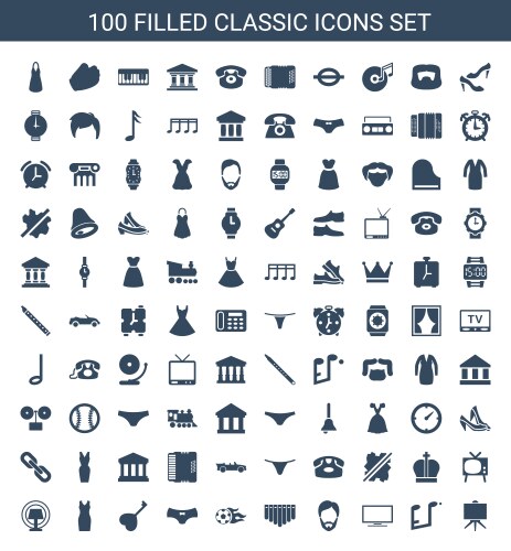 Classic icons (36944387) – Free Vector | VectorStock