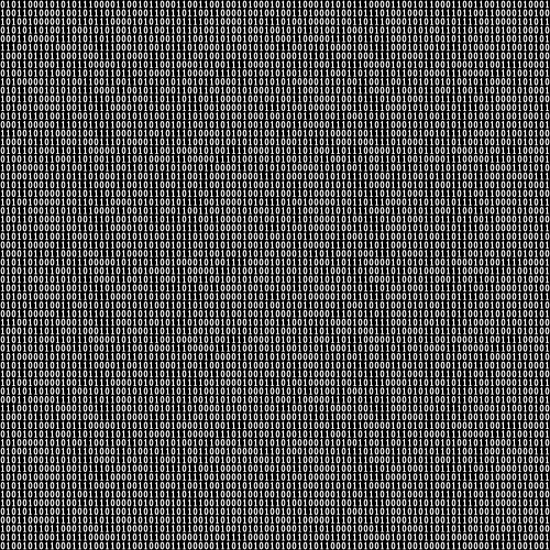 Binary code seamless pattern vector image