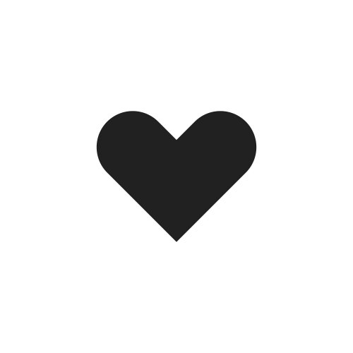 Heart icons shape on white vector image