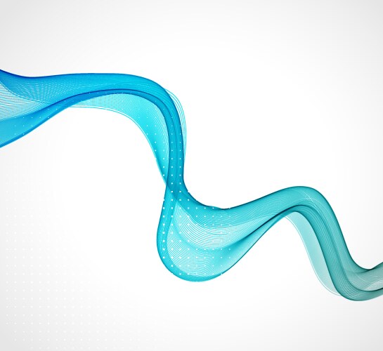 Abstract wave on transparent background Royalty Free Vector