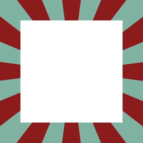 Photo frame with blank middle in pop art style vector image