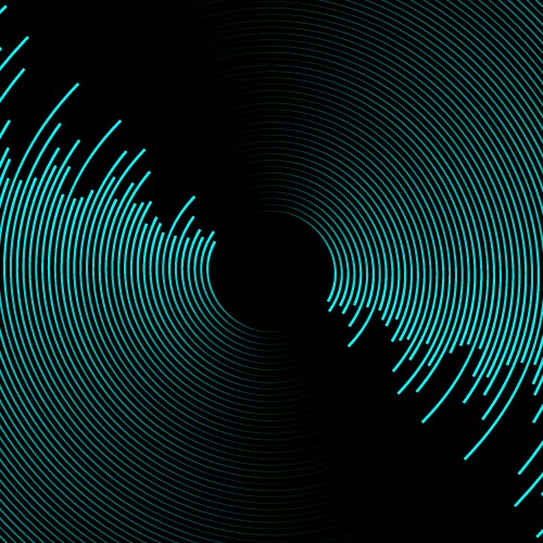 Sound wave curve Royalty Free Vector Image - VectorStock