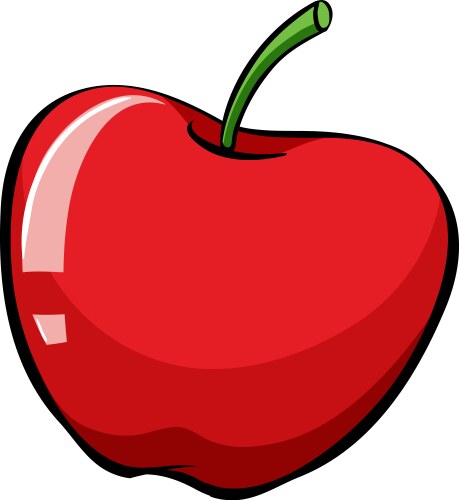 An apple vector image