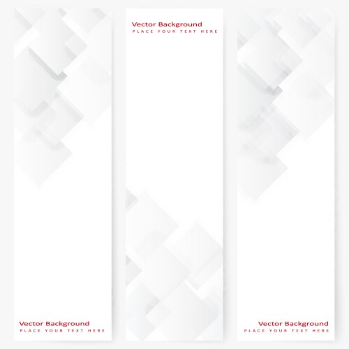 abstract template vertical banner vector image