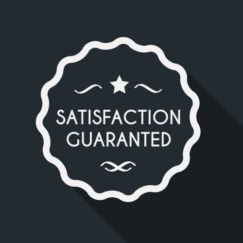 Satisfaction guarantee vector image