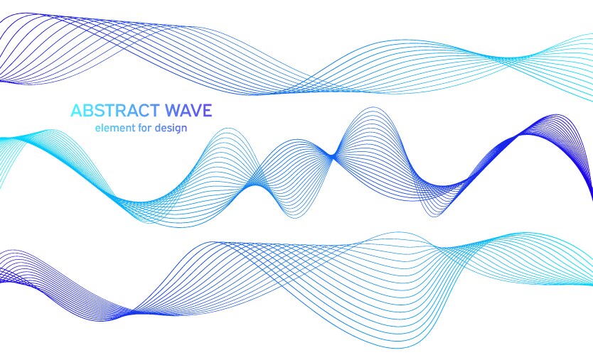 Abstract wave element for design digital Vector Image