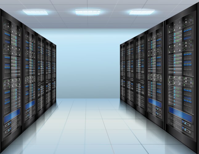 data center background vector image vector image