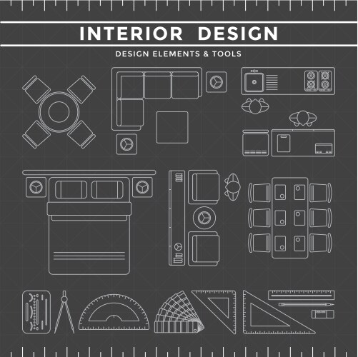 Dining Table Floor Plan Vector Images (over 210)
