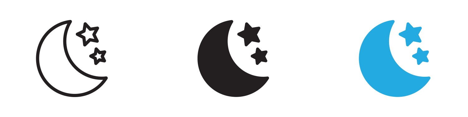 Moon Transparent Phases Vector Images (over 120)