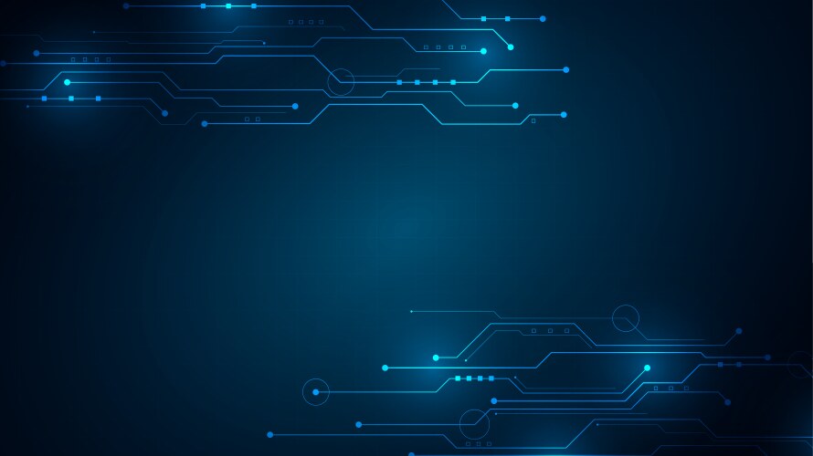 Technology background with hi-tech digital data vector image