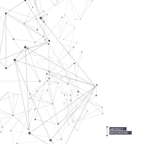 Geometric concept structure network abstract vektorbild