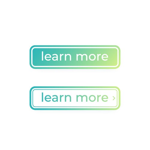 Modern Web Buttons - Learn More vector image