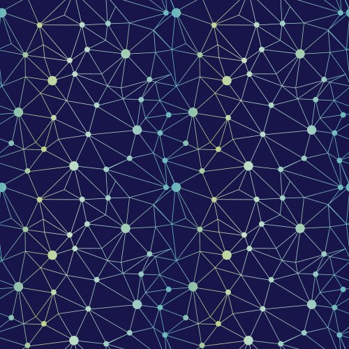 Blue molecules testile texture seamless pattern Vector Image