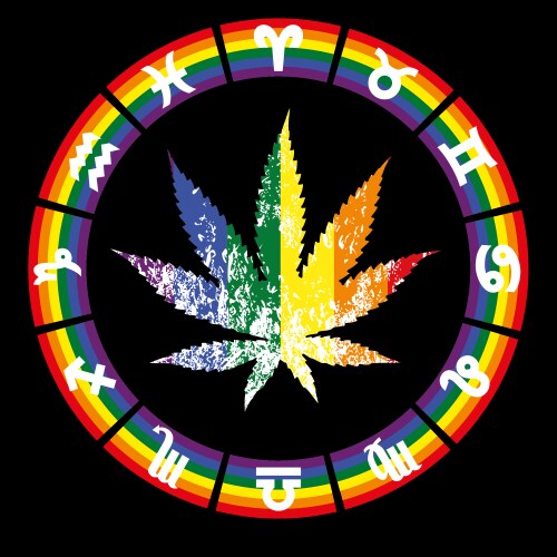 Cannabis leaf Vector Image